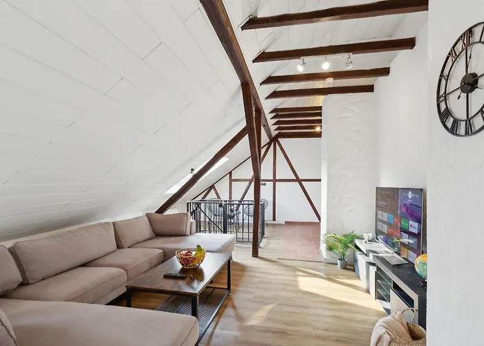 Stylish & Relaxing Penthouse ~ Workspace ~ Parking Daire Gelsenkirchen